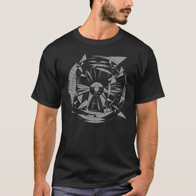 Geometric Mandala Pattern T Shirt (Framsida)
