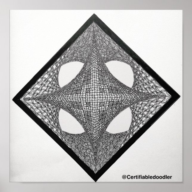 Geometric Mandala Poster (Framsidan)