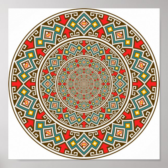 Geometric Mandala Poster (Framsidan)