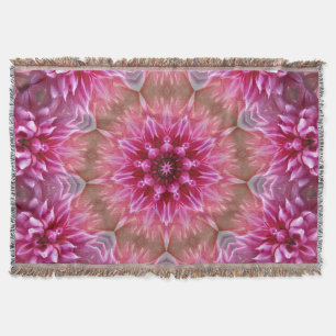 Geometric Mandala Rosa Flower Mönster-67545 Filt