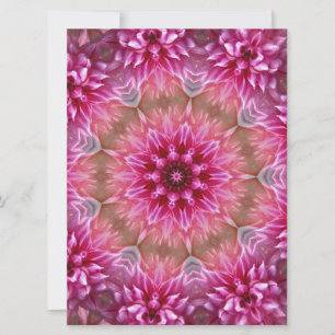Geometric Mandala Rosa Flower Mönster-67545 Inbjudningar