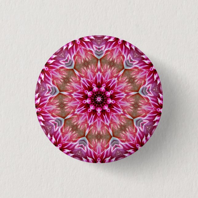 Geometric Mandala Rosa Flower Mönster-67545 Keycha Knapp (Framsida)