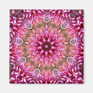 Geometric Mandala Rosa Flower Mönster-67545 Keycha Magnet