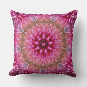 Geometric Mandala Rosa Flower Mönster-67545 Kudde