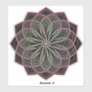 Geometric Mandala transparent Sticker Klistermärken