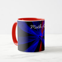 Geometric Math Art Coffee Mugg i Abstrakten Bluebe