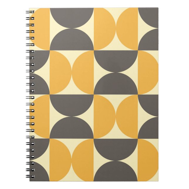 Geometric, medelårhundradets moderna stil mönster. anteckningsbok (Framsidan)
