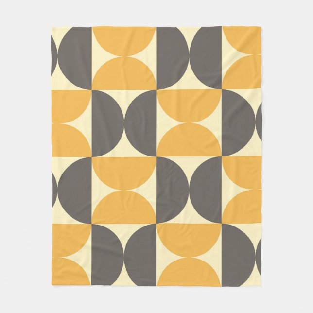 Geometric, medelårhundradets moderna stil mönster. fleecefilt (Framsidan)