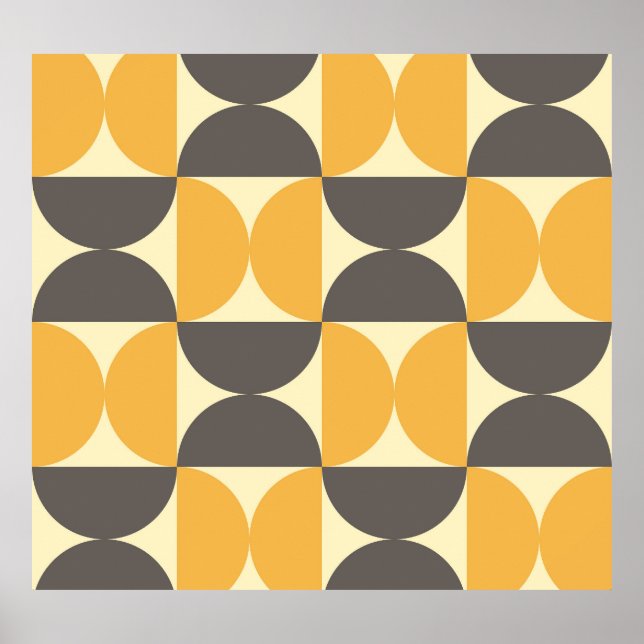 Geometric, medelårhundradets moderna stil mönster. poster (Framsidan)