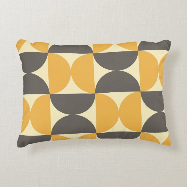 Geometric, medelårhundradets moderna stil mönster. prydnadskudde (Framsidan)