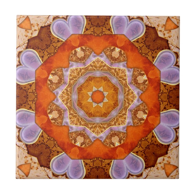 Geometric Mediterranean Abstract Design Tile Kakelplatta (Framsidan)