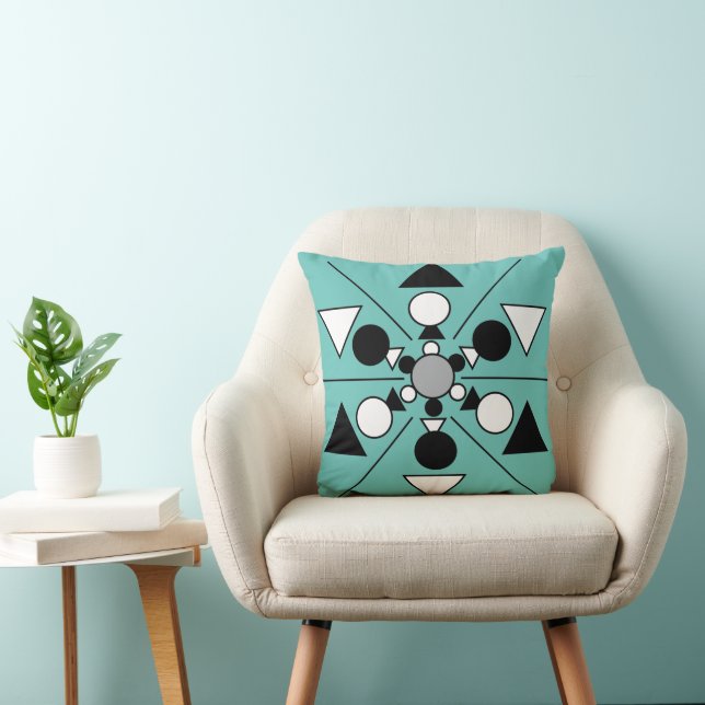 Geometric Mid Century Modern Kudde (Stol)