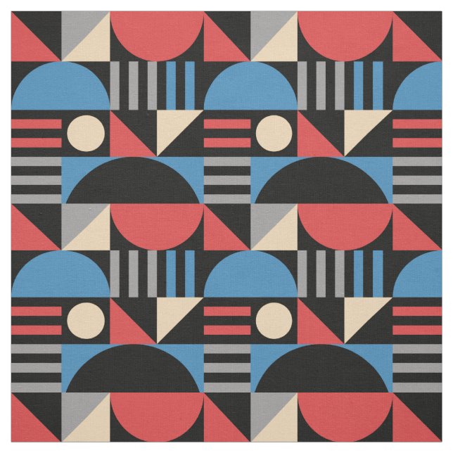 Geometric Mid Century Modern Pattern Tyg (Provkarta)