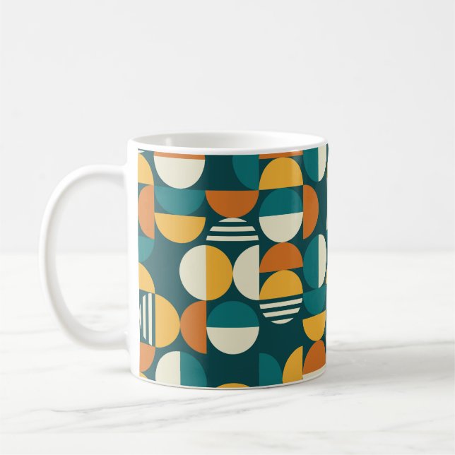 Geometric mid-sekels moderna, sömlösa mönster - 60 kaffemugg (Vänster)