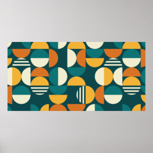 Geometric mid-sekels moderna, sömlösa mönster - 60 poster