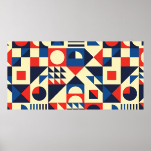 Geometric mid-sekels moderna, sömlösa mönster - 60 poster