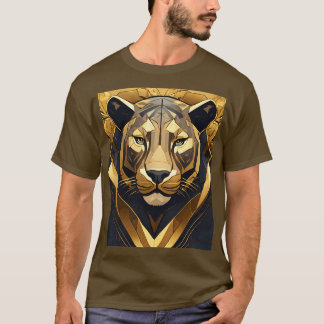 Geometric Midnight Panther T-shirt