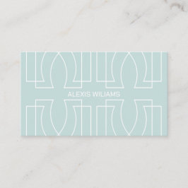 Geometric Minimalist Elegant Professional Visitkort