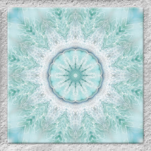 Geometric Mint Aqua Sea Star Bathroom Tile Kakelplatta