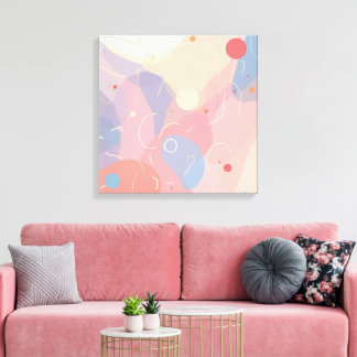 Geometric modern abstrakt canvas art