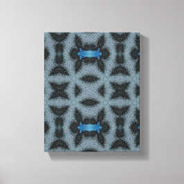 Geometric Modern Art, Grått Blue Wall Art, Gift Canvastryck