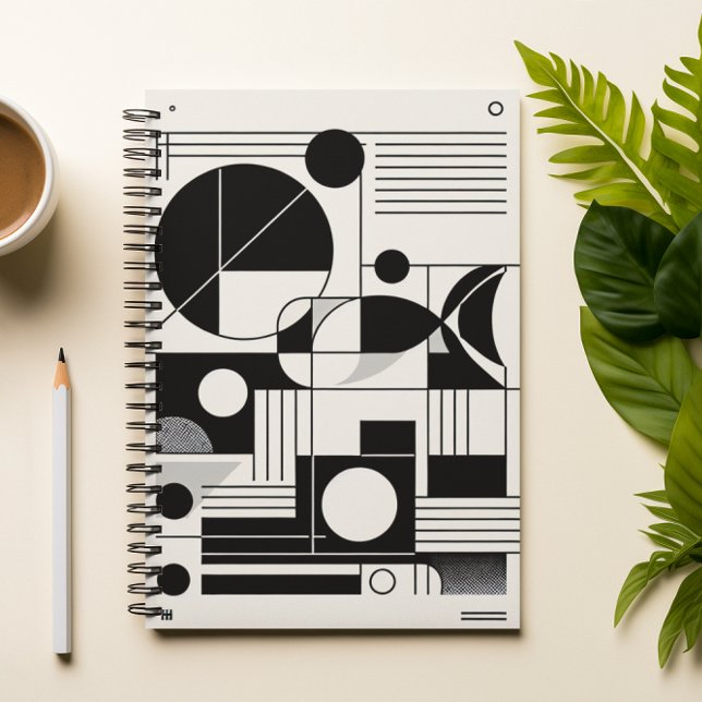 Geometric Modern Art Notebook Anteckningsbok (Skapare uppladdad)