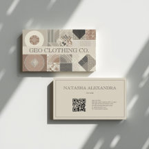 Geometric Modern Elegant Oatmeat Clay