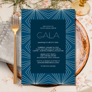 Geometric Modern Gala-inbjudan Inbjudningar