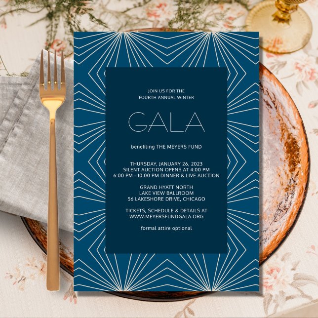 Geometric Modern Gala-inbjudan Inbjudningar (Skapare uppladdad)