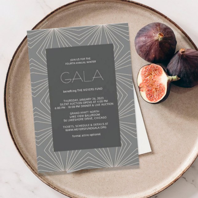 Geometric Modern Gala-inbjudan Inbjudningar (Skapare uppladdad)