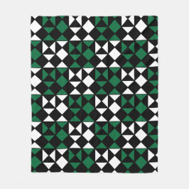 Geometric Modern Geometric Mönster Fleecefilt