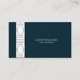 Geometric Modern Minimalist Elegant Professionell Visitkort