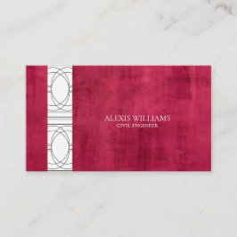 Geometric Modern Minimalist Elegant Professionell Visitkort