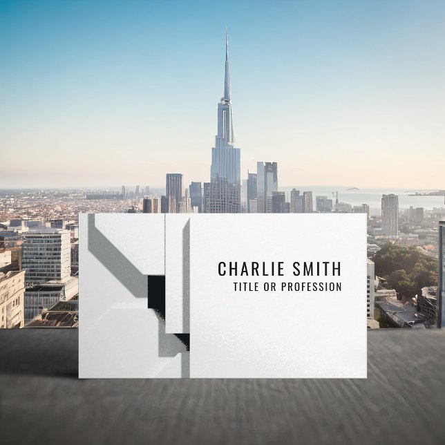 Geometric Modern Simple Elegant Visitkort (Skapare uppladdad)