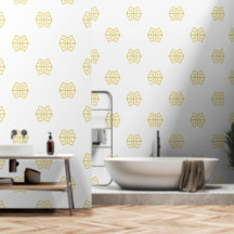 Geometric Modern Simple för Abstrakt av gult Elega