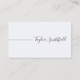 Geometric Modern Simple Visitkort