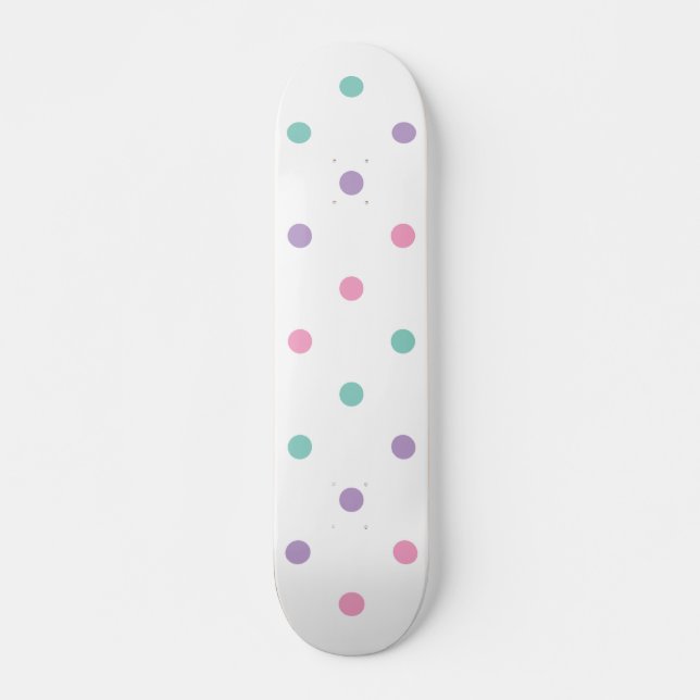 Geometric Mönster 10 Mini Skateboard Bräda 18,5 Cm (Framsida)