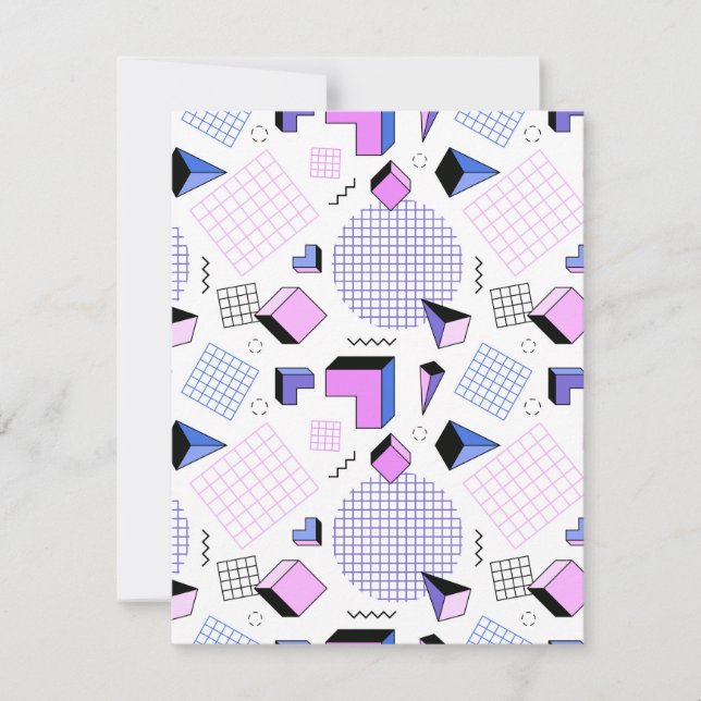 Geometric Mönster 13 Anteckningskort (Framsida)