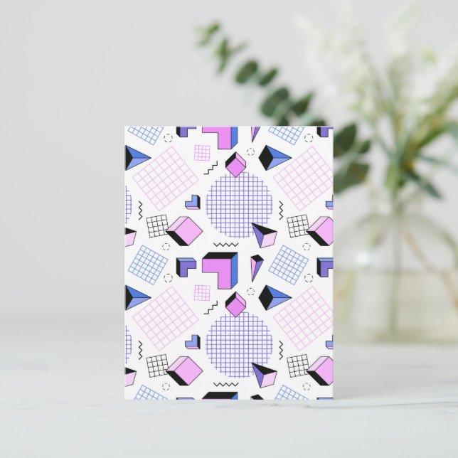 Geometric Mönster 13 Helg Vykort (Stående Fram)
