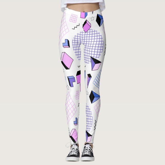 Geometric Mönster 13 Leggings (Framsida)