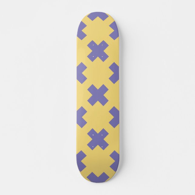 Geometric Mönster 18 Mini Skateboard Bräda 18,5 Cm (Framsida)