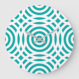 Geometric Mönster 20 Stor Klocka