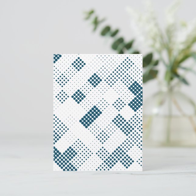 Geometric Mönster 24 Meddelande Vykort (Stående Fram)