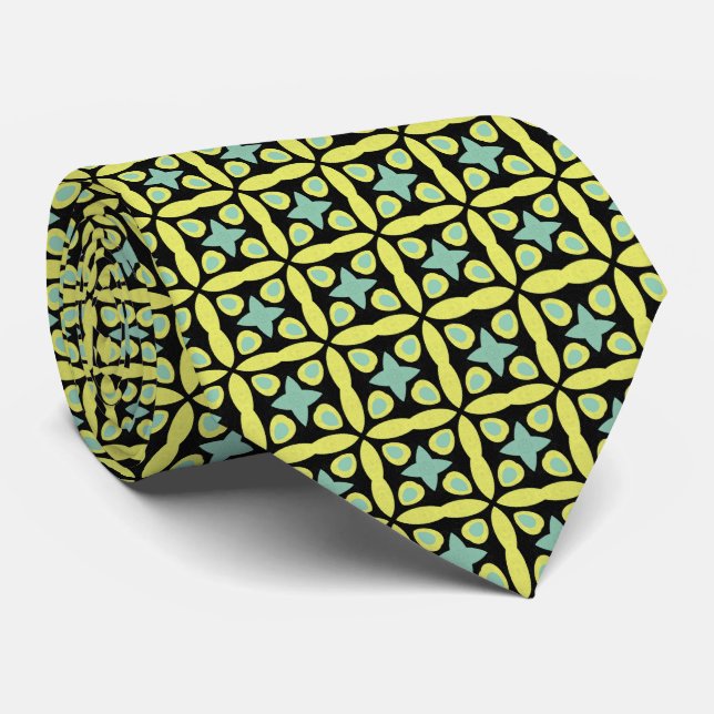 Geometric Mönster 280514(4) Neck Tie Slips (Rullad)