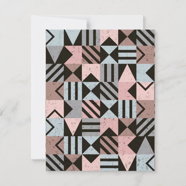Geometric Mönster 29 Anteckningskort (Framsida)