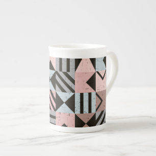 Geometric Mönster 29 Benporslin Mugg
