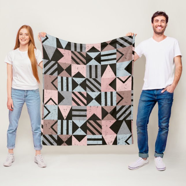 Geometric Mönster 29 Fleecefilt (På plats)