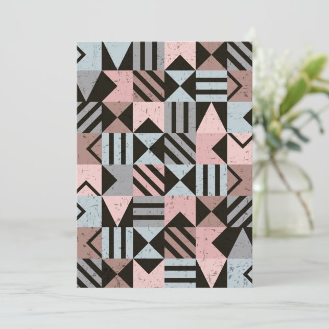 Geometric Mönster 29 Tack Kort (Stående Fram)