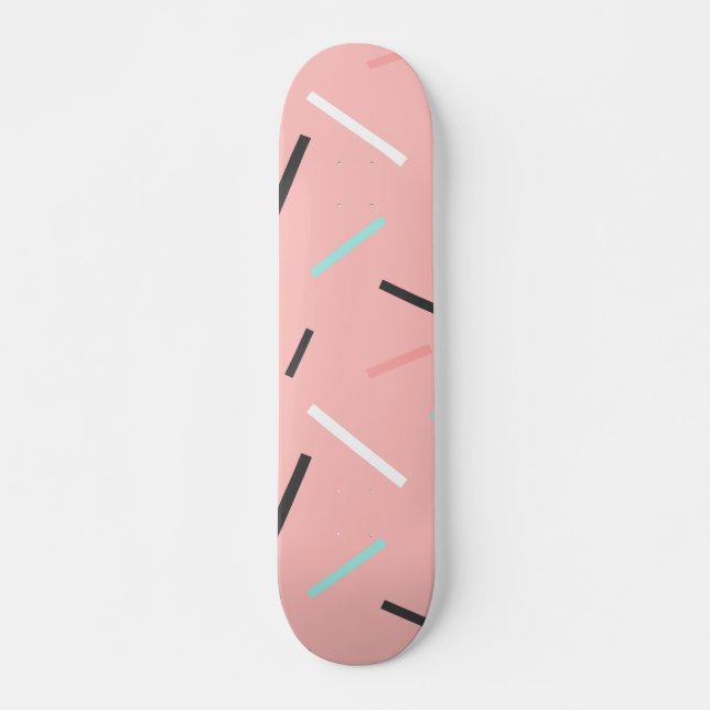 Geometric Mönster 30 Mini Skateboard Bräda 18,5 Cm (Framsida)