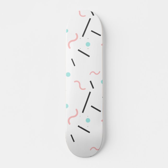 Geometric Mönster 32 Mini Skateboard Bräda 18,5 Cm (Framsida)